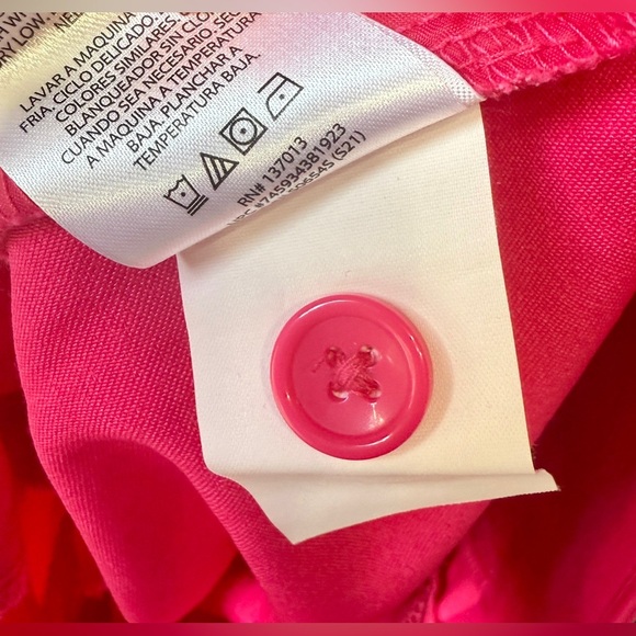 Isaac Mizrahi Women's Hot Pink Scalloped Shorts - Size 14 - Picture 5 of 5